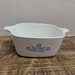Vintage Corning Ware Blue Cornflower P-43-B Casserole Dish 2 3/4 Cup